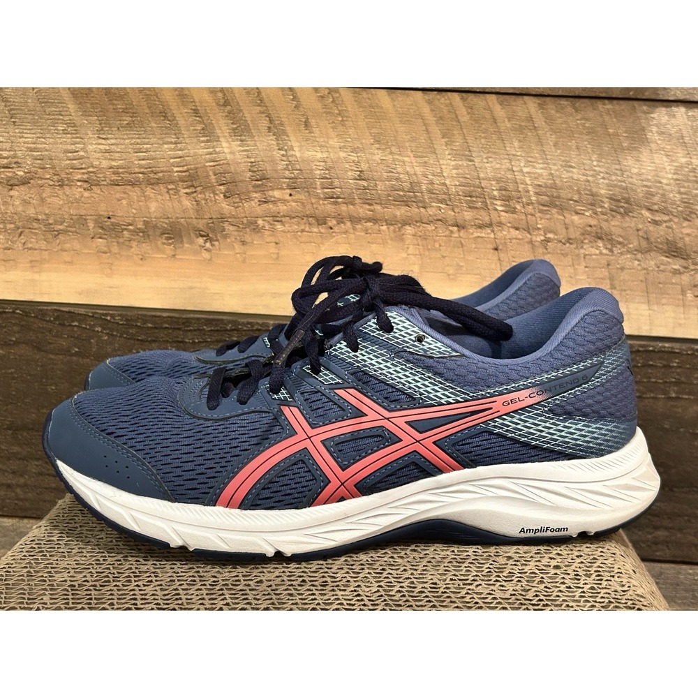 ASICS Women's Gel Contend 6 Grand Shark Pink Glo Running Shoes Sz 9